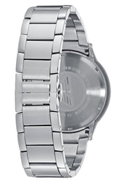 Emporio Armani Sea Explorer Meccanico Automatic Blue Dial Silver Steel Strap Watch For Men - AR60059