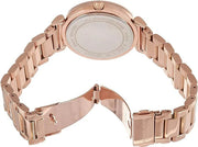 Michael Kors Catlin Quartz Rose Gold Dial Rose Gold Steel Strap Watch For Women - MK3412