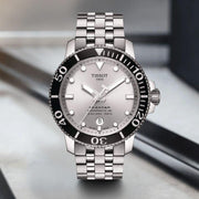 Tissot Seastar 1000 Powermatic 80 Silver Dial Silver Steel Strap Watch For Men - T120.407.11.031.00