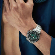 Tissot Seastar 1000 Chronograph Green Dial Silver Steel Strap Watch For Men - T120.417.11.091.01
