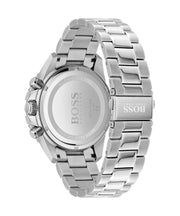 Hugo Boss View Chronograph Black Dial Silver Steel Strap Watch For Men - 1514008