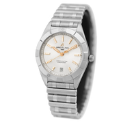 Breitling Chronomat 32 Diamonds White Dial Silver Steel Strap Watch for Women - A77310101A3A1
