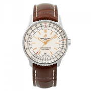 Breitling Navitimer Automatic 41mm Brown Leather Strap Mens Watch - A17326211G1P1
