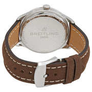 Breitling Premier Automatic 40mm Blue Dial Brown Leather Strap Mens Watch - A37340351C1X2