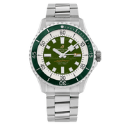 Breitling Superocean Automatic 44mm Navy Green Dial Green Rubber Strap Watch for Men - A17376A31L1A1