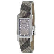 Burberry The Pioneer Grey Dial Leather Strap Watch for Women - BU9504