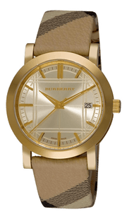 Burberry Heritage Silver Dial Leather Strap Watch for Women - BU1398