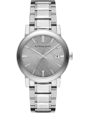 Burberry The City Silver Dial Silver Steel Strap Watch for Women - BU9035