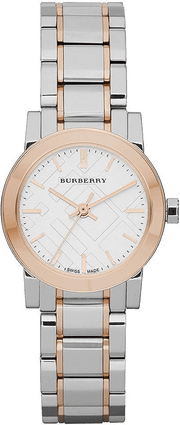 Burberry The City Silver Dial Two Tone Steel Strap Watch for Women - BU9205