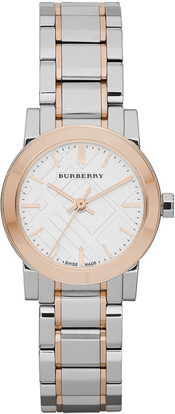 Preowned, authentic Burberry Two-Toned Silver and Rose Gold Women\'s Watch BURBERRY Silver Dial Two-tone Ladies Watch BU9127 – Pre  main image 4