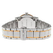 Burberry The City Silver Dial Two Tone Steel Strap Watch for Women - BU9214