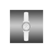 Burberry The City White Diamonds Dial White Leather Strap Watch for Women - BU9221