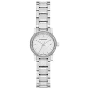 Burberry The City Diamonds Silver Dial Silver Steel Strap Watch for Women - BU9220