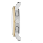 Burberry The City White Dial Two Tone Steel Strap Watch for Men - BU9751