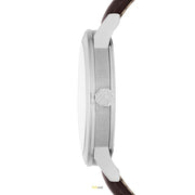 Burberry The City Gold Dial Brown Leather Strap Watch for Men - BU9011
