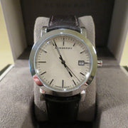 Burberry Heritage Beige Dial Brown Leather Strap Watch for Men - BU1777