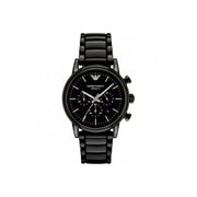 Emporio Armani Luigi Chronograph Black Dial Black Stainless Steel Watch For Men - AR1507