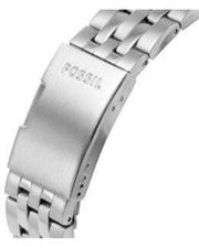 Fossil FB-01 Chronograph Black Dial Silver Steel Strap Watch for Men - FS5837