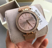 Michael Kors Darci Rose Gold Dial Rose Gold Mesh Bracelet Watch for Women - MK3369