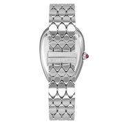 Bvlgari Serpenti Seduttori Diamonds Silver Dial Silver Steel Strap Watch for Women - SERPENTI103361