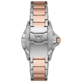 Emporio Armani Sea Explorer GMT White Dial Two Tone Steel Strap Watch For Men - AR11591