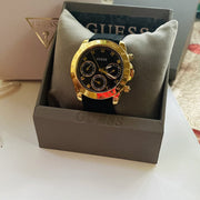 Guess Eclipse Multi Function Black Dial Black Rubber Strap Watch for Women - GW0315L1