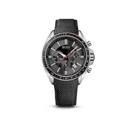 Hugo Boss Driver Chronograph Black Dial Black Leather Strap Watch for Men -1513087