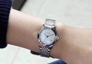 Gucci G Timeless Diamonds Mother of Pearl Dial Silver Steel Strap Watch For Women - YA126504