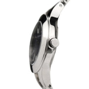 Emporio Armani Classic Quartz Black Dial Silver Steel Strap Watch For Women - AR7328