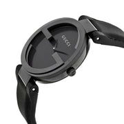 Gucci Interlocking G Black Dial Watch For Women - YA133302