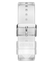 Guess Phoenix J Balvin White Dial Transparent Silicone Strap Watch For Men - V1051M1