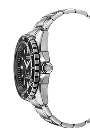 Citizen Promaster Diver Chronograph Black Dial Silver Steel Strap Watch For Men - BN0190-82E