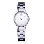 Calvin Klein Simplicity White Dial Silver Steel Strap Watch for Women - K4323101