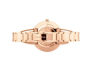 Calvin Klein Drift White Dial Rose Gold Steel Strap Watch for Women - K6S2N616