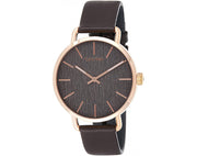 Calvin Klein Even Grey Dial Brown Leather Strap Watch for Women - K7B236G3