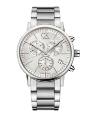 Calvin Klein City White Dial Silver Steel Strap Watch for Men - K2G27146