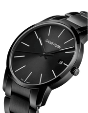 Calvin Klein City Quartz Black Dial Black Steel Strap Watch for Men - K2G2G4B1