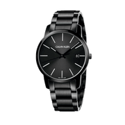 Calvin Klein City Quartz Black Dial Black Steel Strap Watch for Men - K2G2G4B1