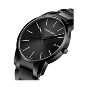 Calvin Klein City Quartz Black Dial Black Steel Strap Watch for Men - K2G2G4B1