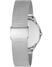 Calvin Klein Minimal Silver Dial Silver Mesh Bracelet Watch for Men - K3M2112Z