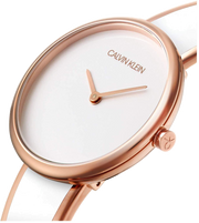 Calvin Klein Seduce White Dial Two Tone Steel Strap Watch for Women - K4E2N616
