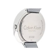Calvin Klein Chic Silver Dial White Leather Strap Watch for Women - K7N23UP8
