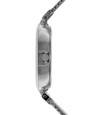 Calvin Klein Authentic Black Dial Silver Mesh Bracelet Watch for Women - K8G23121