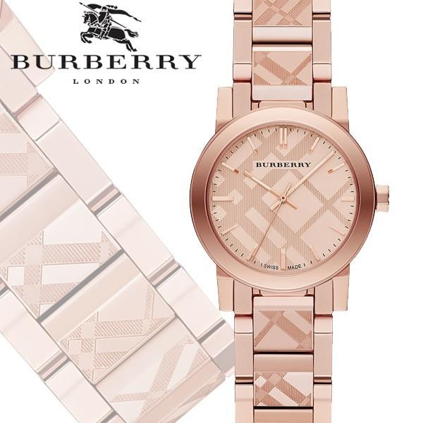 Burberry The City Rose Gold Dial Rose Gold Steel Strap Watch for Women