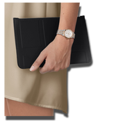 Tissot T Classic Carson Premium White Dial Two Tone Steel Strap Watch for Women - T122.207.22.031.00