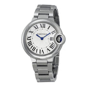 Cartier Ballen Bleu De Cartier Silver Dial Silver Steel Strap Watch for Women - W6920084