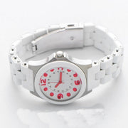 Marc Jacobs Pelly White Dial White Silicone Strap Watch for Women - MBM2588