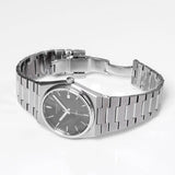 Tissot PRX Quartz Black Dial Silver Steel Strap Watch For Men - T137.410.11.051.00