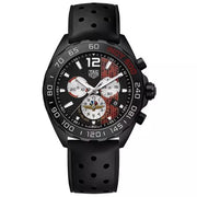 Tag Heuer Formula 1 Indy 500 Limited Edition Chronograph Black Dial Black Rubber Strap Watch for Men - CAZ101AD.FT8024