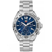 Tag Heuer Formula 1 Chronograph Blue Dial Silver Steel Strap Watch for Men - CAZ101K.BA0842